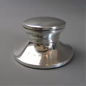 Sterling Silver Low Inkwell Broadway Birmingham Vintage c1983