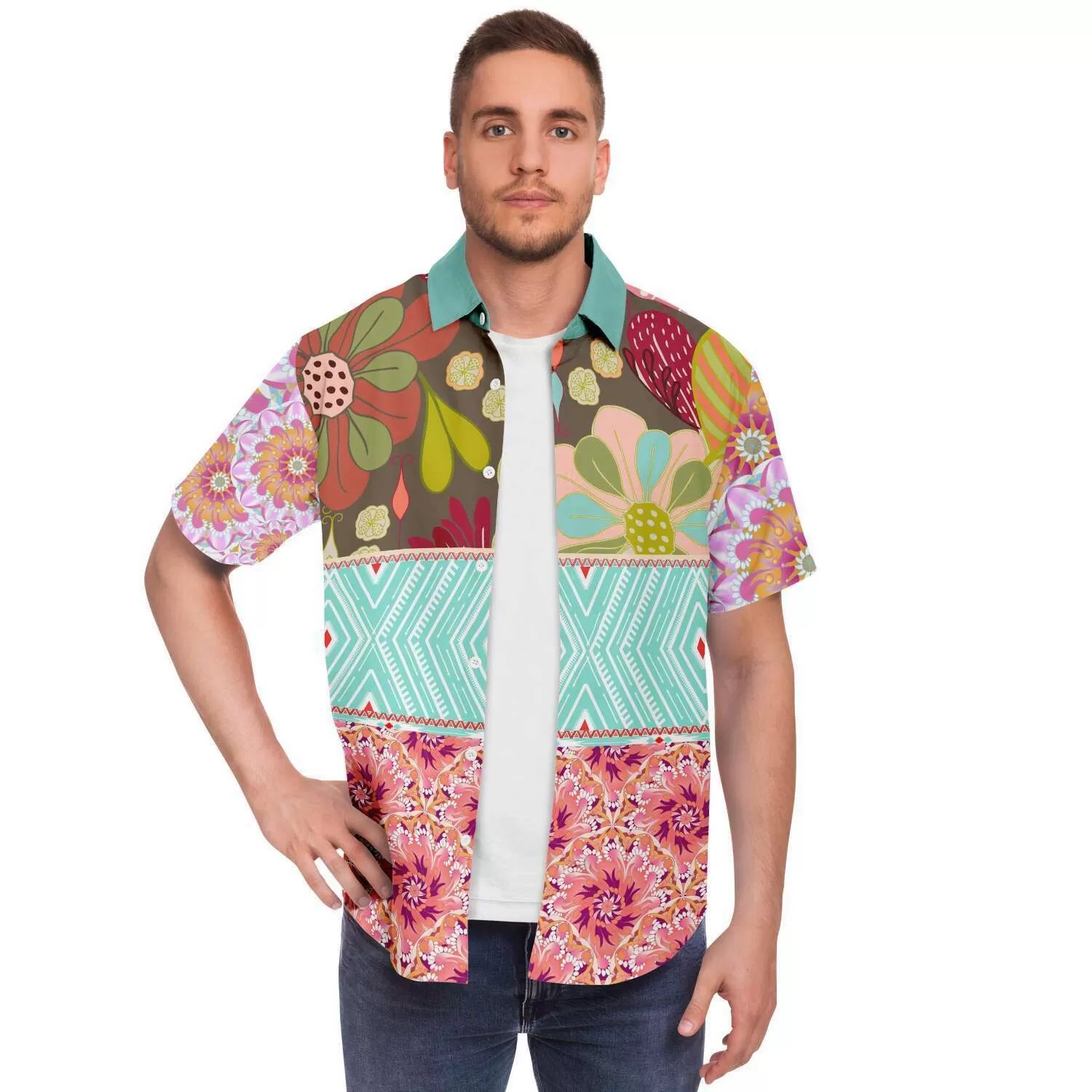 Summer of Love S/S Button Down Shirt