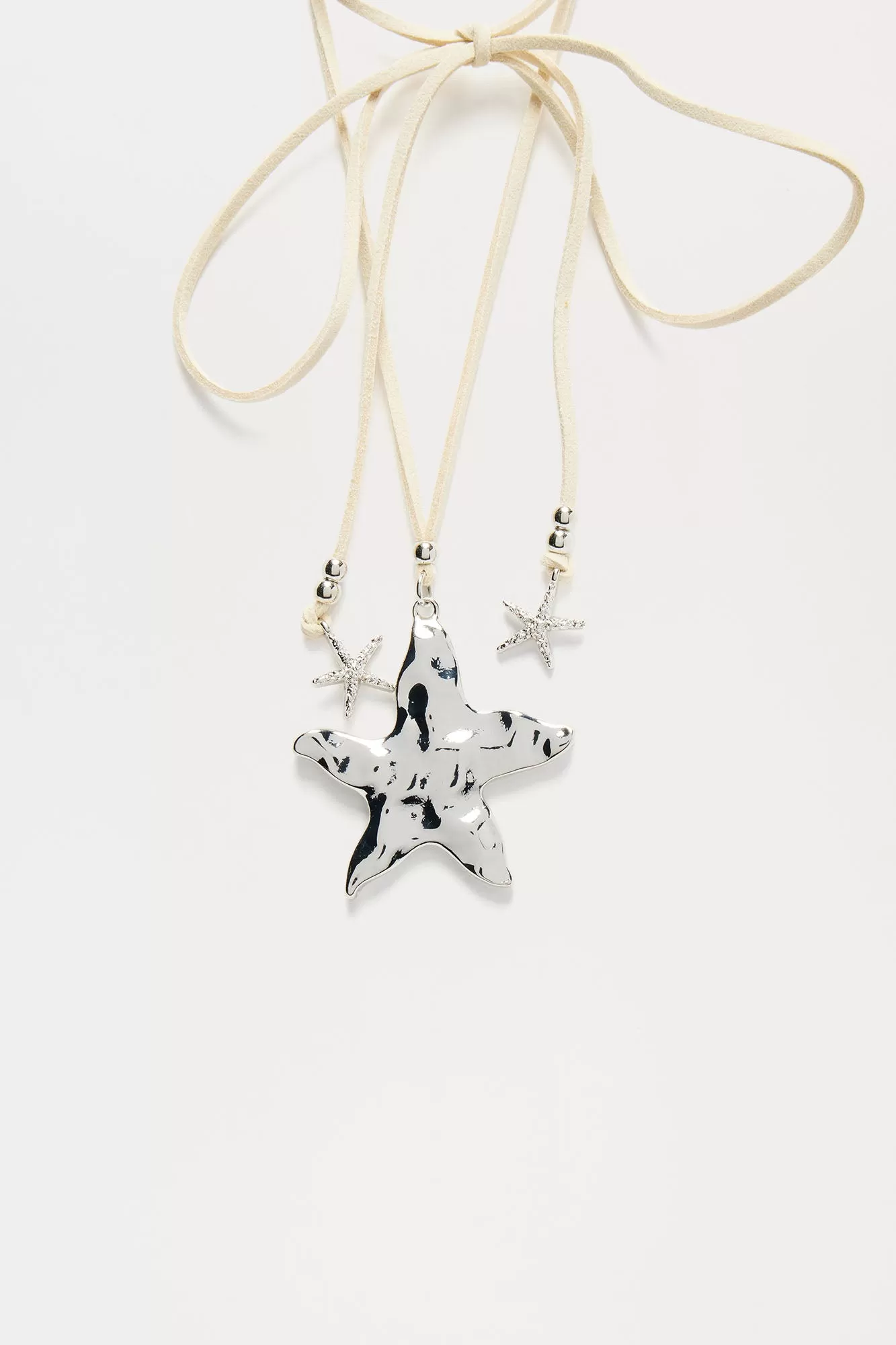 Super Star Girl Necklace - Silver