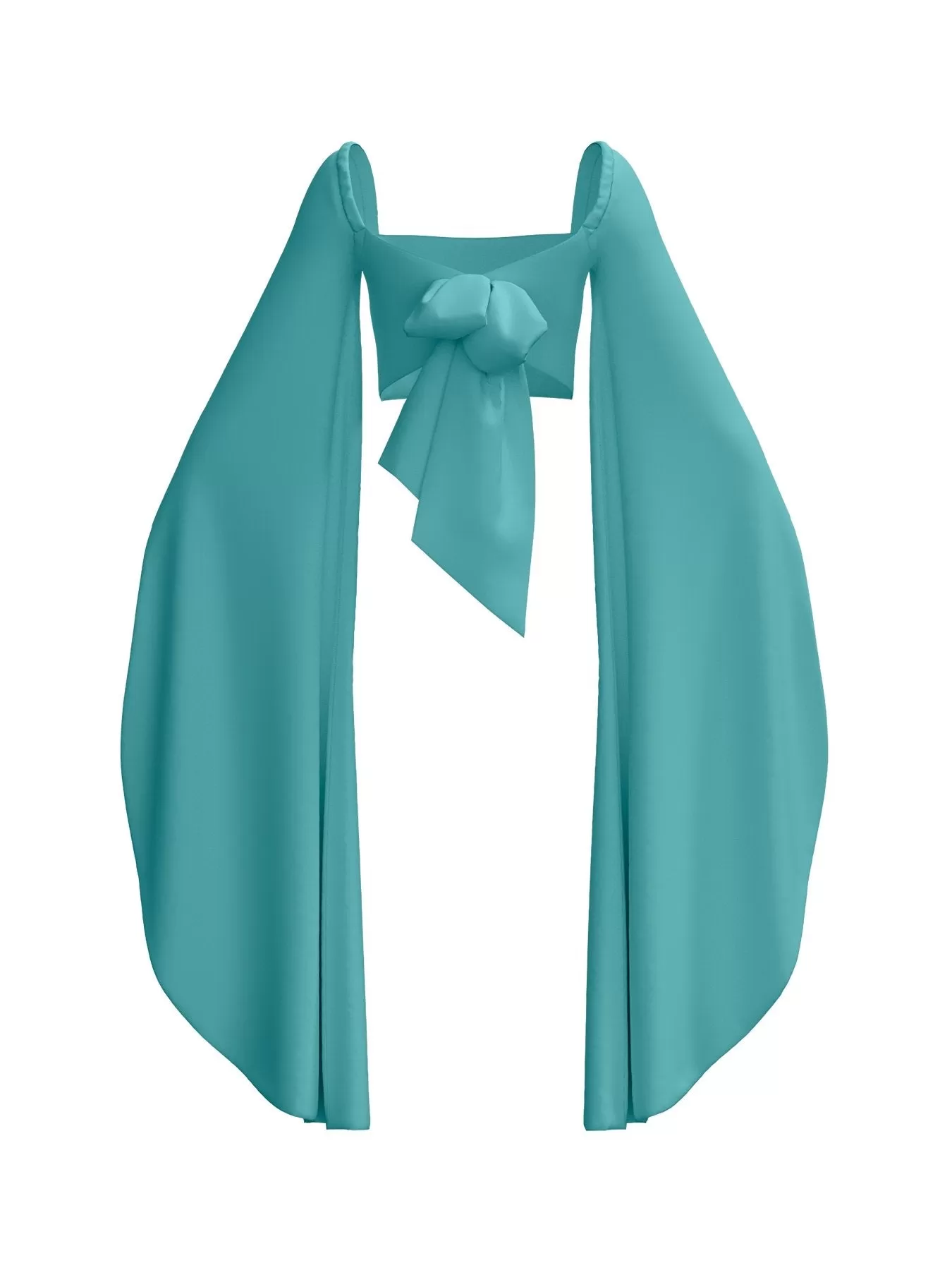 Sustainable Kinu Top - Solid Aqua