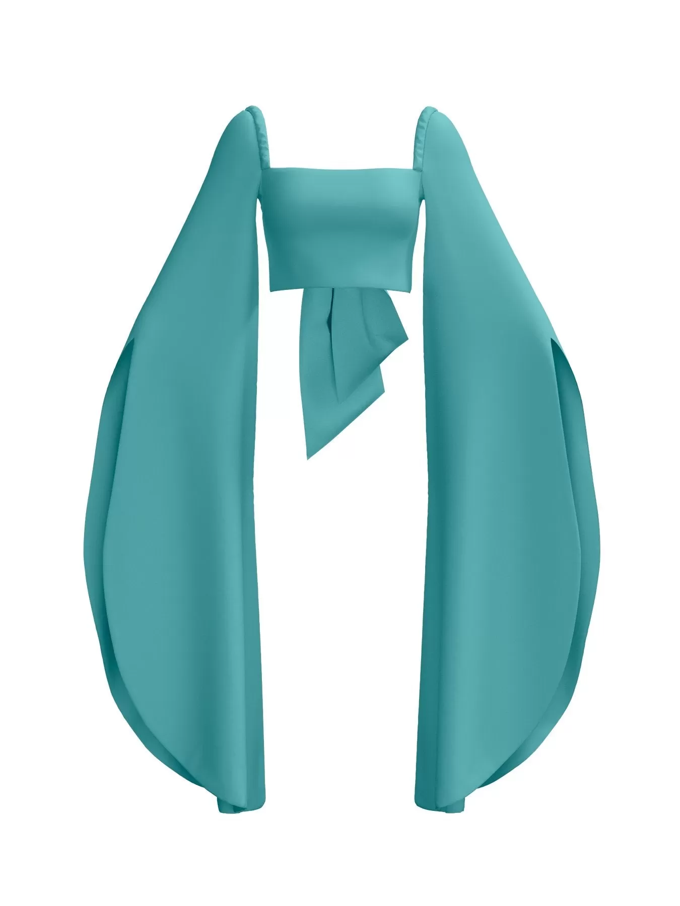 Sustainable Kinu Top - Solid Aqua