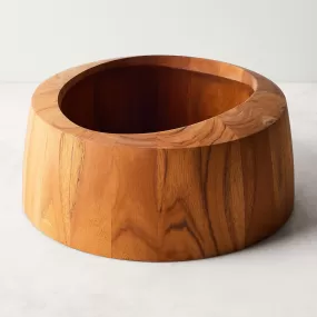 Teak Ellipse Salad Bowl