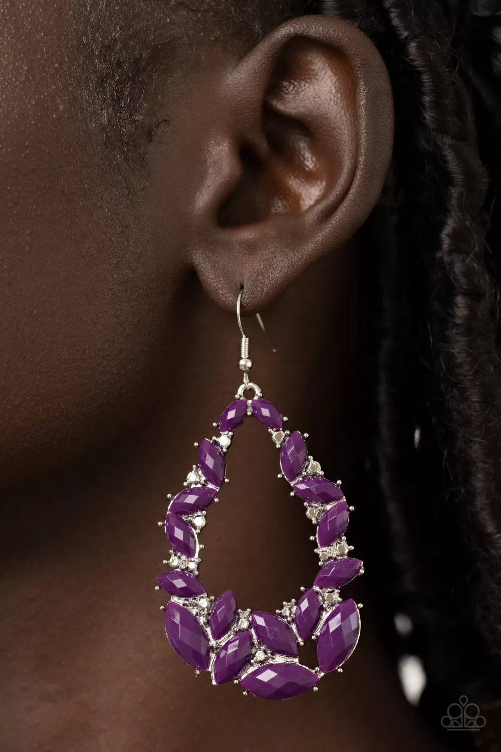 Tenacious Treasure Purple-Earrings