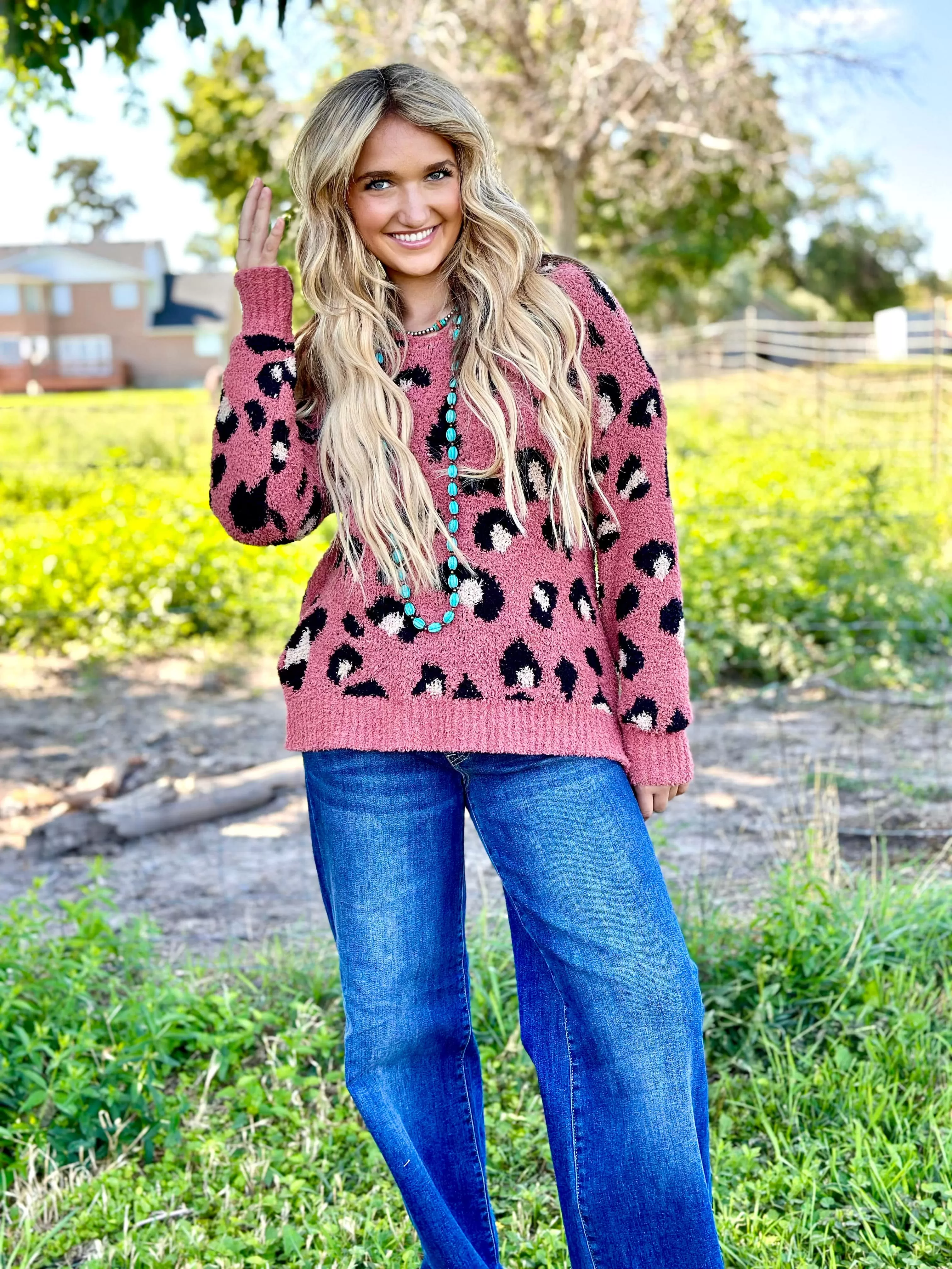 The Back To School Fall Leopard Sweater