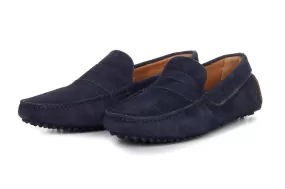 The McQueen Driving Loafer - Midnight Blue Suede