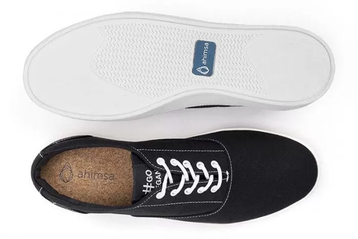 The Wave - Canvas sneaker from Ahimsa - black