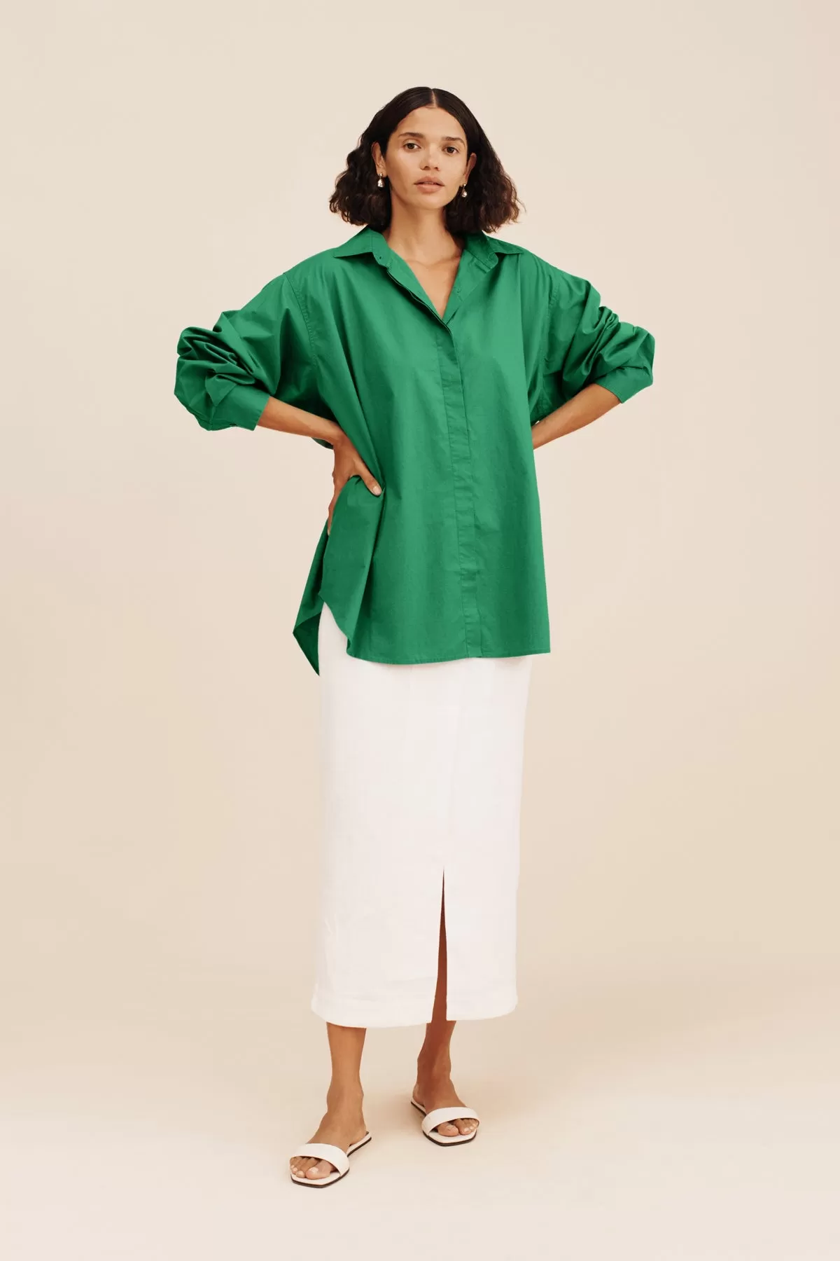 TIMOTHY SHIRT - TOPAZ GREEN