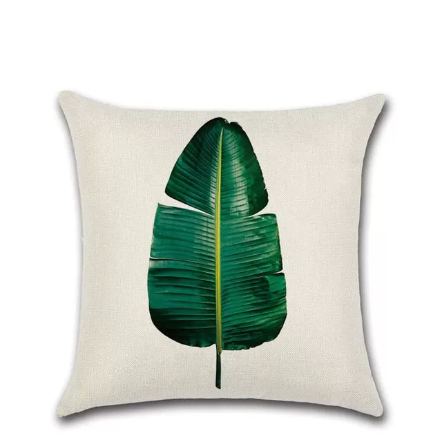 Tropical Plants Cactus Monstera Summer Decorative Throw Pillows