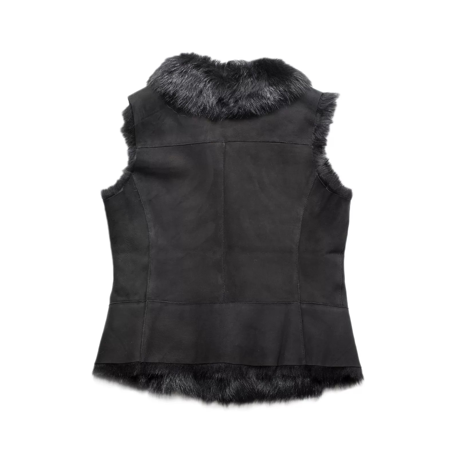 UGG Renee Toscana Shearling Reversible Black Vest - Women's