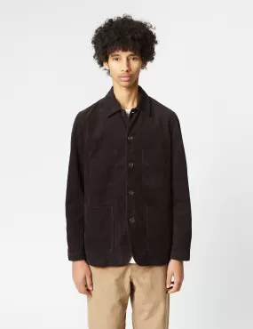 Universal Works Bakers Chore Jacket (Cord) - Licorice Black