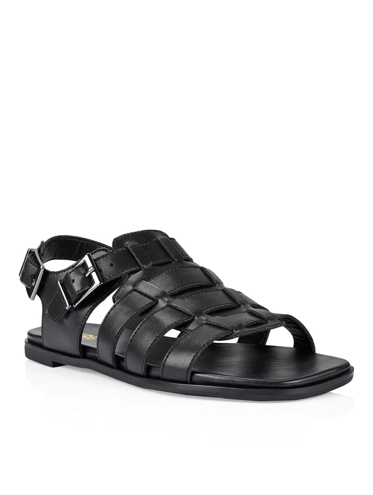 Valerie Caged Sandals - Black