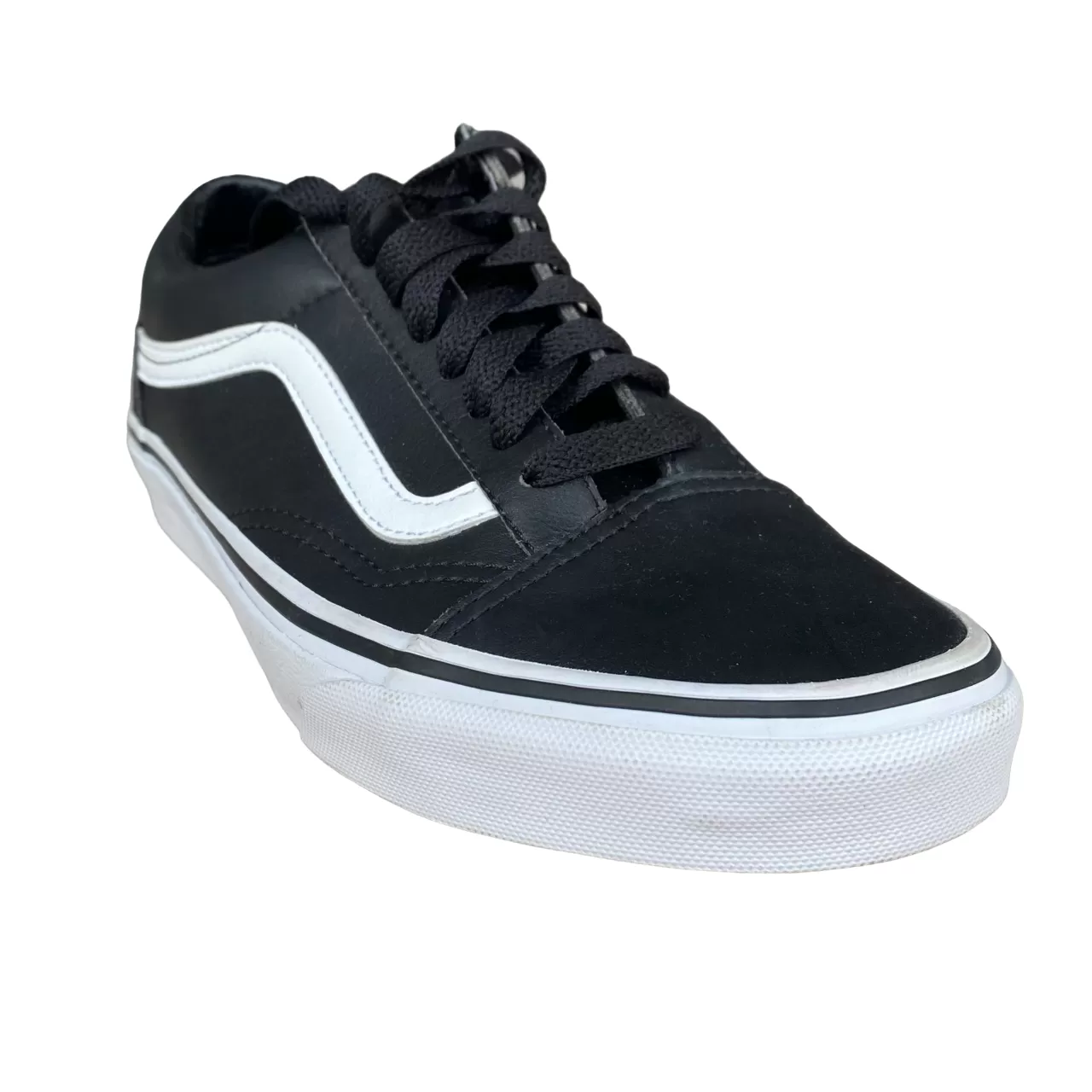 Vans Old Skool adult sneakers shoe in leather VN0A38G1NQR black-white