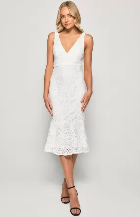 Verena Midi Dress - White