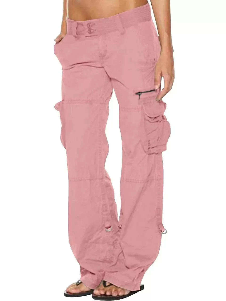 Versatile and Comfortable Women's Cotton Cargo Pants - Perfect for Everyday Wear