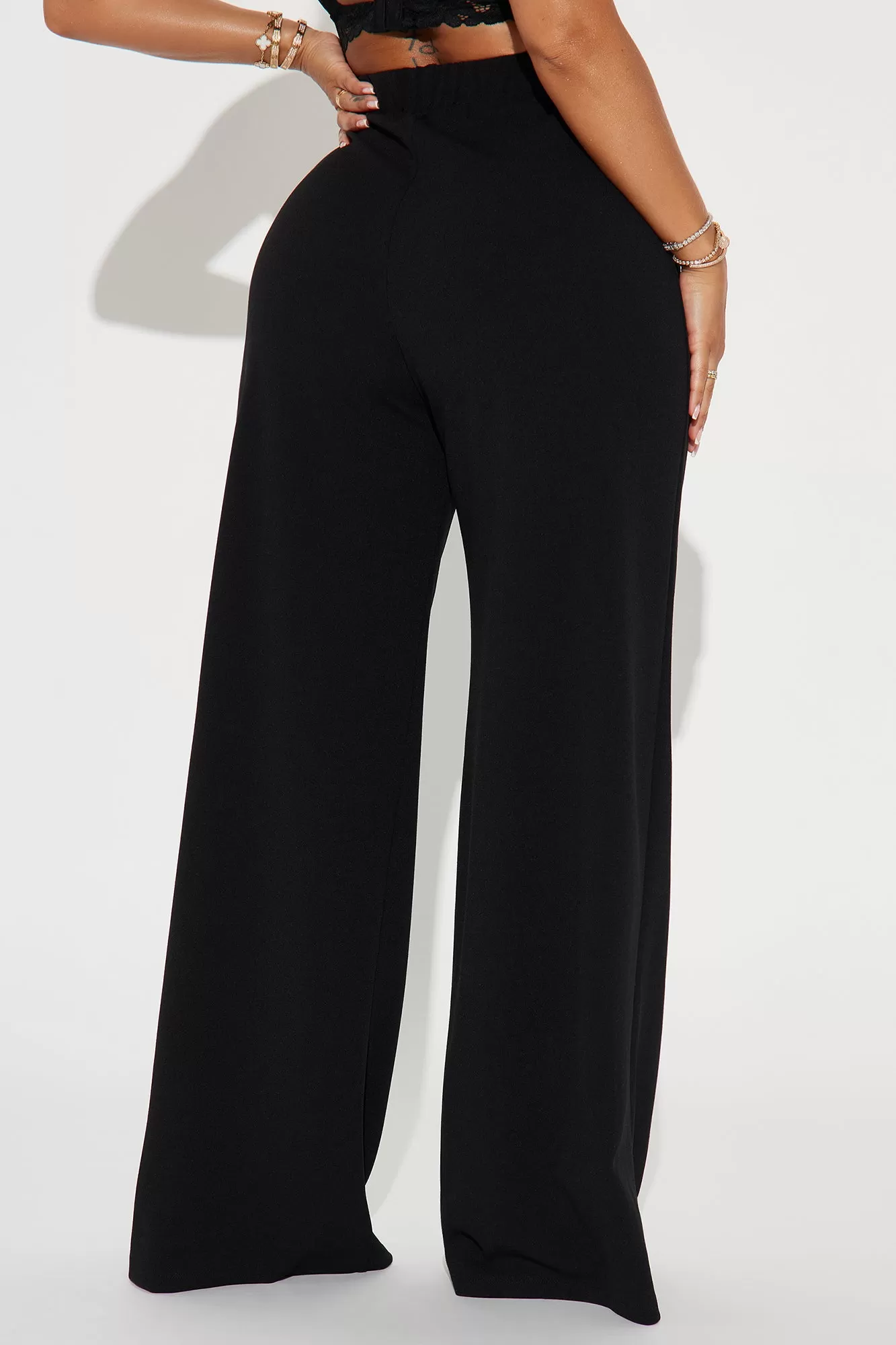 What Matters Most Wide Leg Trouser - Black