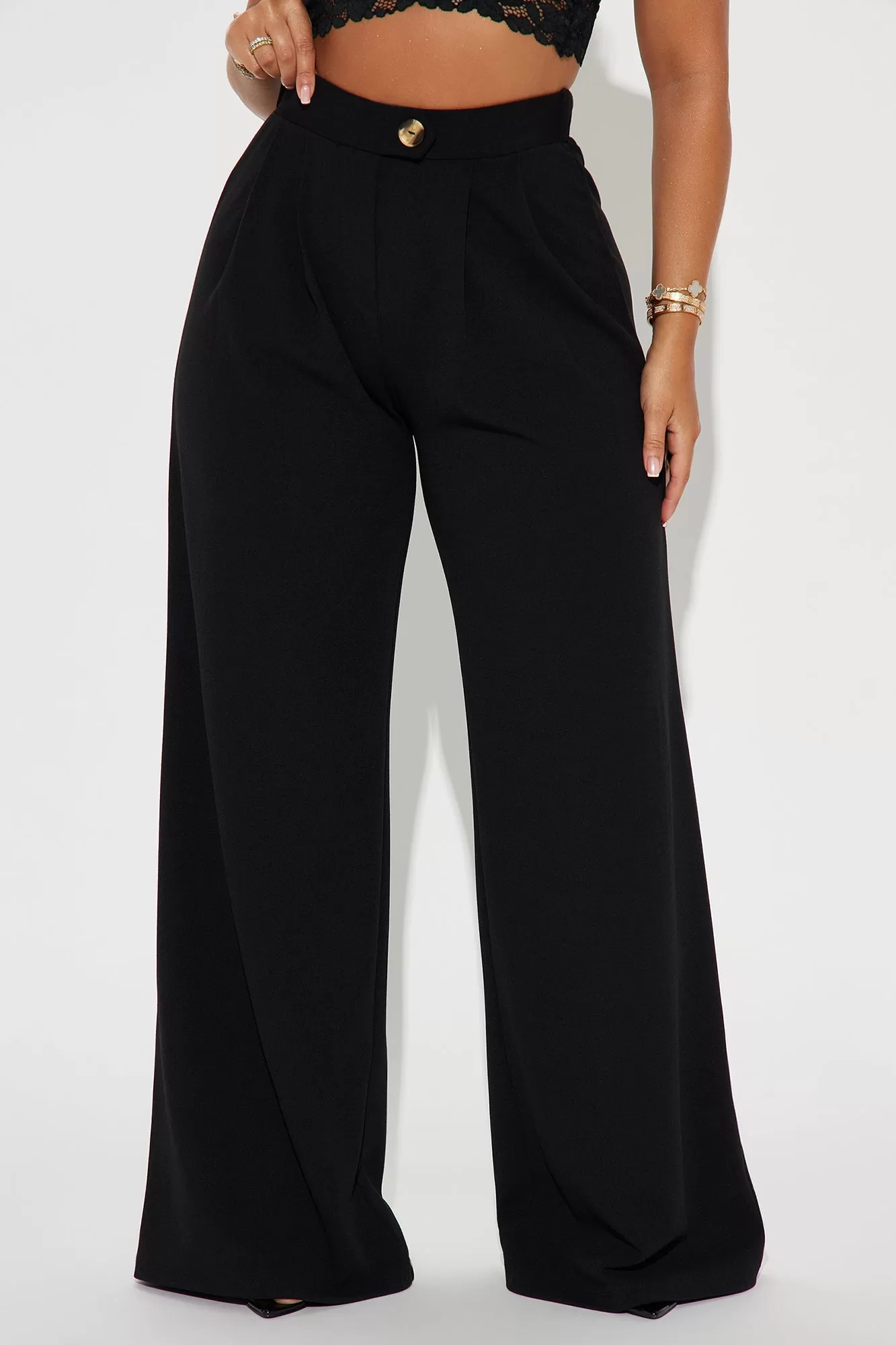 What Matters Most Wide Leg Trouser - Black