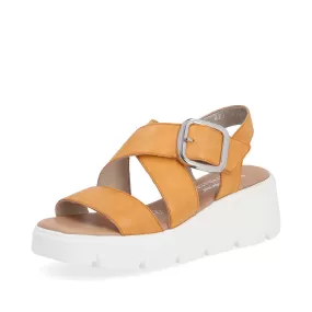 Womens Rieker W1550 Chunky Sandal Orange